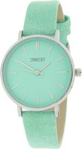 Ernest Horloge Cindy - medium - silver mint groen