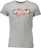 Roberto Cavalli T-shirt Grijs XL Heren