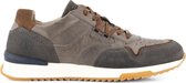 NoGRZ R.Mills - Leren Herensneakers - Veterschoenen - Grijs Leer - Maat 45