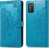 iMoshion Mandala Booktype Xiaomi Poco M3 hoesje - Turquoise