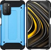 iMoshion Rugged Xtreme Backcover Xiaomi Poco M3 hoesje - Lichtblauw