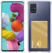 Hoes Geschikt voor Samsung A51 Hoesje Shock Proof Case Hoes - Hoesje Geschikt voor Samsung Galaxy A51 Hoes Cover Shockproof - Transparant