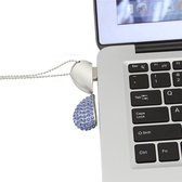 Pendrive kristallen hart halsketting 16GB