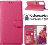 Hoesje geschikt voor Samsung Galaxy S20FE Book Case - Bookstyle Cover - Portemonnee Hoesje - Wallet Case - ROZE - EPICMOBILE