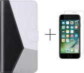 Leren Bookcase voor Apple iPhone 8 | iPhone 7 | iPhone SE 2020 | PU leren Telefoonhoesje | Portemonnee +1x screenprotector