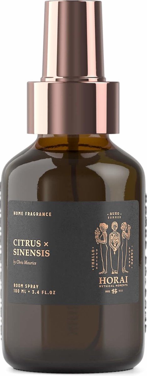 Huisparfum - Citrus X Sinensis - 100ml - Glazen Fles - 5x8.8xh13.2cm