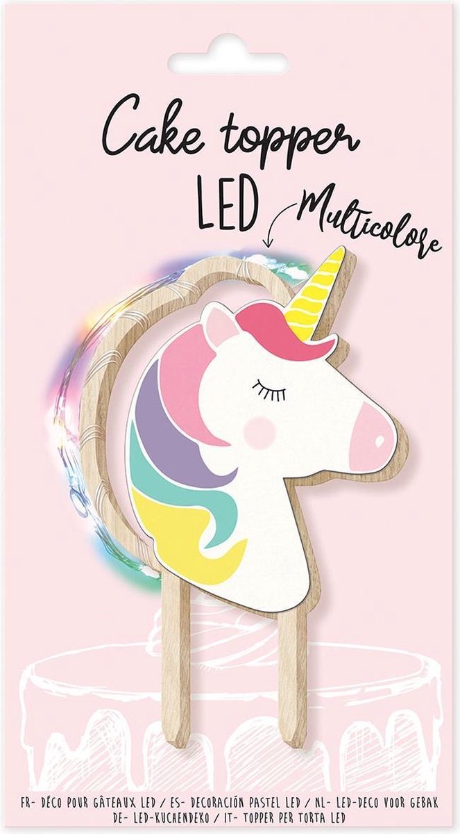 ScrapCooking Cake Topper LED Eenhoorn