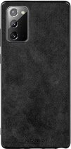 Samsung Galaxy Note 20 Alcantara case 2020 - Zwart