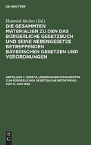 Gesetz, Uebergangsvorschriften Zum Burgerlichen Gesetzbuche Betreffend, Vom 9. Juni 1899