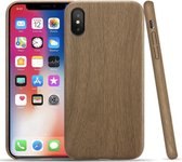 Apple iPhone XR Backcover - Bruin - Hout - Soft TPU