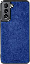 Samsung Galaxy S21 Alcantara Case 2020 - Blauw