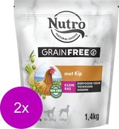 Nutro Adult Grain Free Small - Hondenvoer - 2 x Kip 1.4 kg