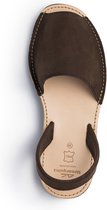 Menorquina-spaanse sandalen-avarca-donkerbruin-dames-heren-maat 40