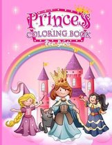 Princess Coloring Book for Girls: Princess Coloring Books for Girls 4-8, Kids, Toddlers, Great Gift for Kids Ages 2-8