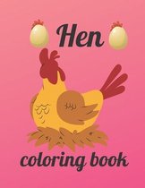 Hen coloring book: A Coloring Book of 35 Unique Stress Relief hen Coloring Book Designs Paperback