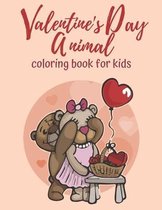 Valentine's day animal coloring book for kids: A Cute Coloring Book for Boys and Girls with Valentine Day Animals, Valentines Gifts For Kids