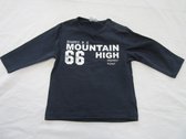 dirkje , jongens , t-shirt lange mouw , marine , mountain high , 6 maand - 68