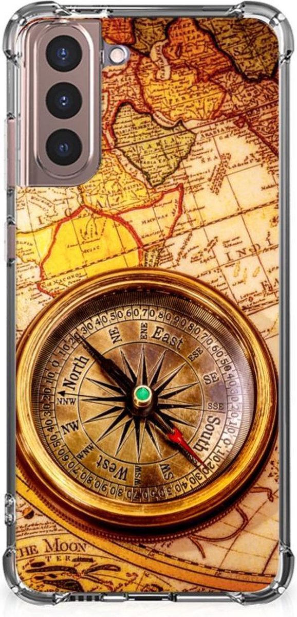 Samsung Galaxy S21 Plus Telefoonhoesje met valbescherming Kompas