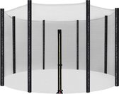 MIRA Home - Filet de sécurité pour trampoline - Filet de remplacement - Jardin - Filet PE - Zwart - 366 cm