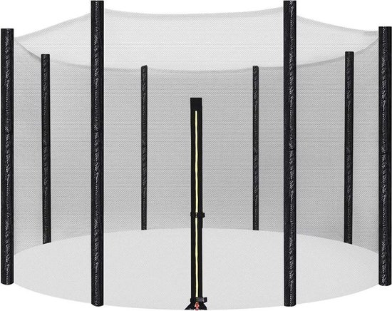 MIRA Home - Veiligheidsnet voor trampoline - Vervangend net - Tuin - PE-net - Zwart - 305 cm