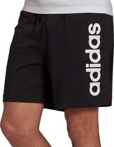 adidas Essentials Lineaire Logo Sportbroek - Maat L  - Mannen - zwart/wit