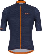 Santini Fietsshirt Korte mouwen Blauw Heren - Karma Kite S/S Jersey Nautica Blue - L
