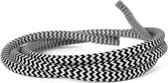 Kopp textielsnoer 2x0.75mm2 2 meter zwart/wit (151502044)