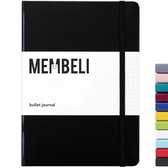 Membeli Bullet Journal Notitieboek - A5 - 160 Pagina’s - Harde Leren Kaft - Bullet Journal Notebook - Zwart