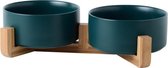 Petlux Premium keramische Design voerbak - groen