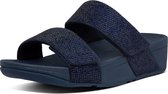 FitFlop™ Mina Crystal Slides Microfibre Midnight Navy - Maat 37