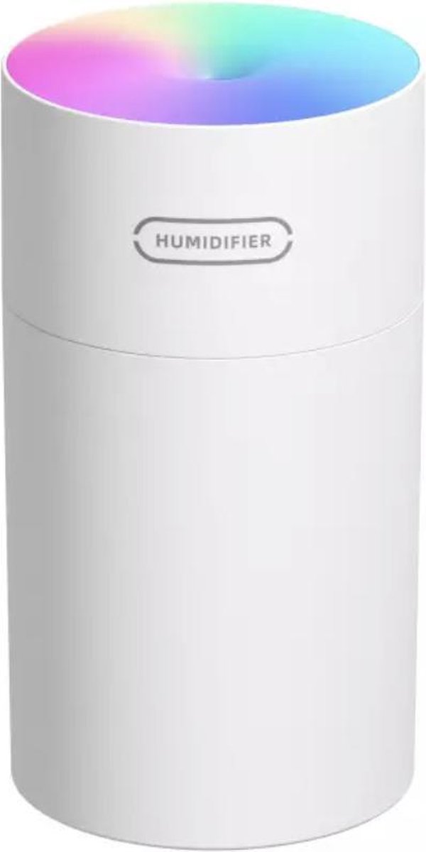Goedkoopste Luchtbevochtiger met Sfeer/Nachtlampje 270ML - Aromatherapie - Verdamper - Vernevelaar - Luchtreiniger - AirCooler - Humidifier - Wit!