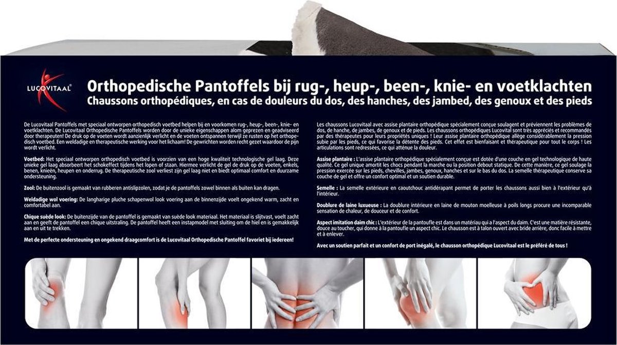 2x Lucovitaal Orthopedische Pantoffel Maat 41-42 1 paar | bol.com