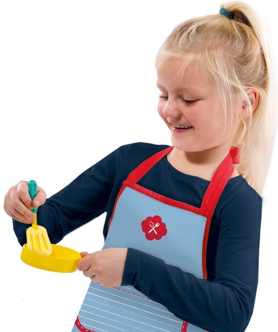 SES - Petits Pretenders - Mega keuken set - houten keuken en schort - inclusief pannen, gerechten en supermarkt producten van SES — afbeelding 4