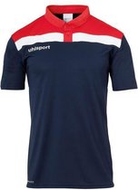 Uhlsport Offense 23 Polo Shirt Marine-Rood-Wit Maat S