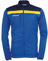 Uhlsport Offense 23 Poly Jacket Azuur Blauw-Marine-Limoen Geel Maat L