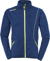 Kempa Curve Classic Trainingsjas Diep Blauw-Fluo Geel Maat S