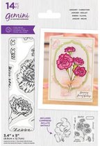 Gemini - Clearstamp&Snijmallen set - January - Carnation