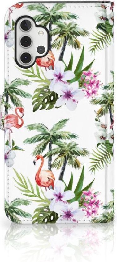 Coque Téléphone Samsung Galaxy A32 5G Protection Téléphone Palms Flamingo