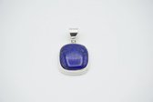 Zilveren ketting hanger Lapis lazuli