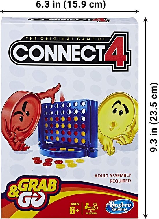 Thumbnail van een extra afbeelding van het spel Hasbro - Connect 4 - Vier op een rij - Reiseditie