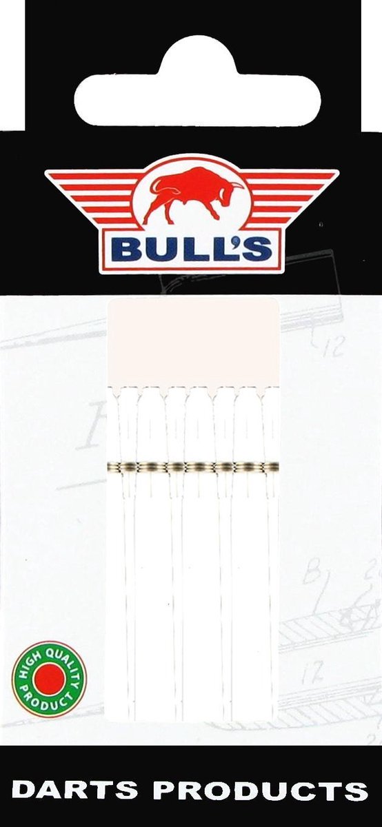 Bulls Nylon 5Sets DartShafts - Wit - Medium - (5 Sets) van Bull's — afbeelding 2