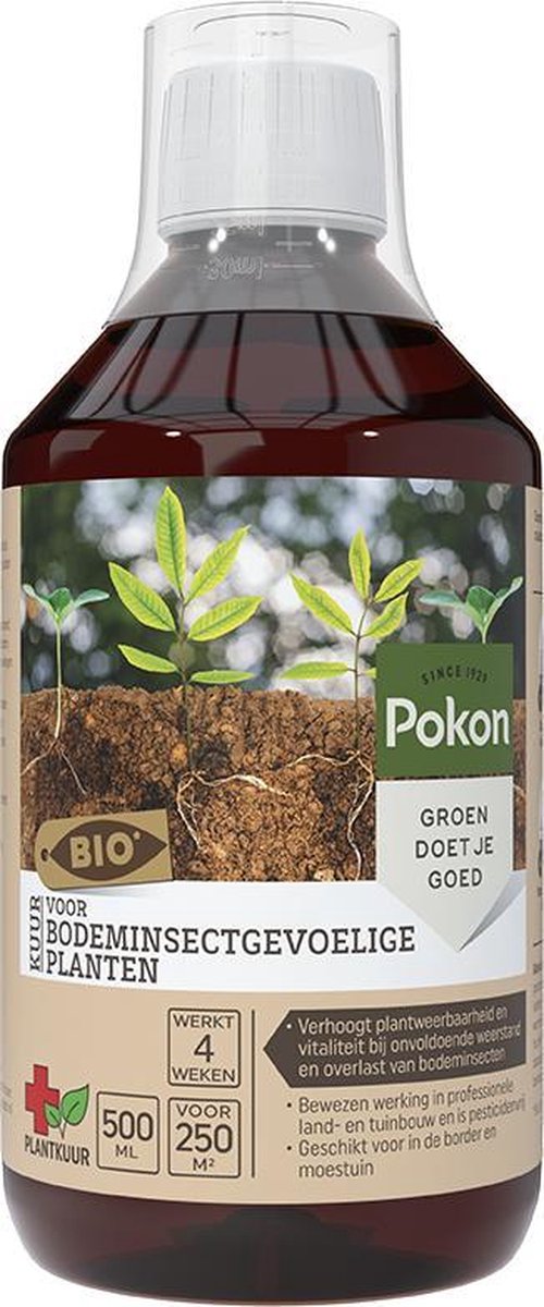 Pokon Bio Bodeminsectgevoelige Planten Concentraat - 500ml - Biologische Insectenbestrijding - Geschikt voor border en moestuin