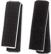 zelfklevend klittenband zwart - 20 mm x 0.5 m - stevige kwaliteit klitteband - 2 cm