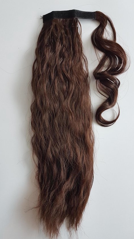 Extensions de cheveux queue de cheval brun moyen long bouclés 65 CM boucles  et styles... | bol.com