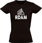Rotterdam Dames shirt | Erasmusbrug | 010  | Zwart