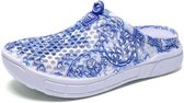Hollow Hole Shoes Licht en Ademend Home Half Slippers Strandschoenen voor Dames, Maat: 39 (163Blue)
