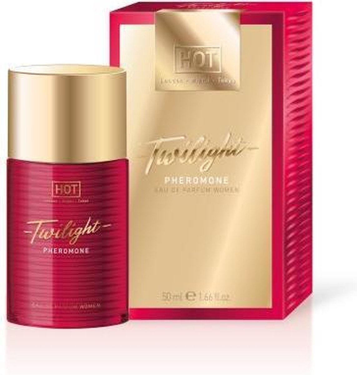 Bundle - HOT - HOT Twilight Feromonen Parfum - 50 ml met glijmiddel cadeau