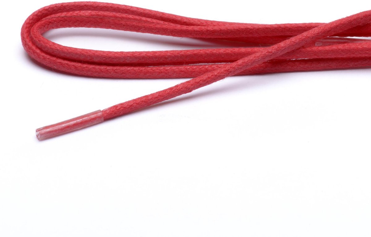 ARIESZZZ Schoenveters - Veters Rond - Rood - Wax - Rond - 75 cm - 2 mm - 4-6 gaatjes