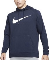 Nike - Dri- FIT Pullover Training Hoodie Hommes - Blauw - Hommes - Taille XL