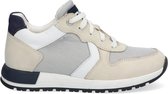 Braqeez 420297-581 Jongens Lage Sneakers - Beige/Wit - Leer - Veters